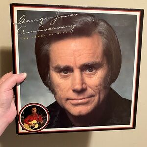 George Jones Anniversary Vinyl Record Album